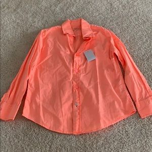 Crewcuts washes orange boys button down.